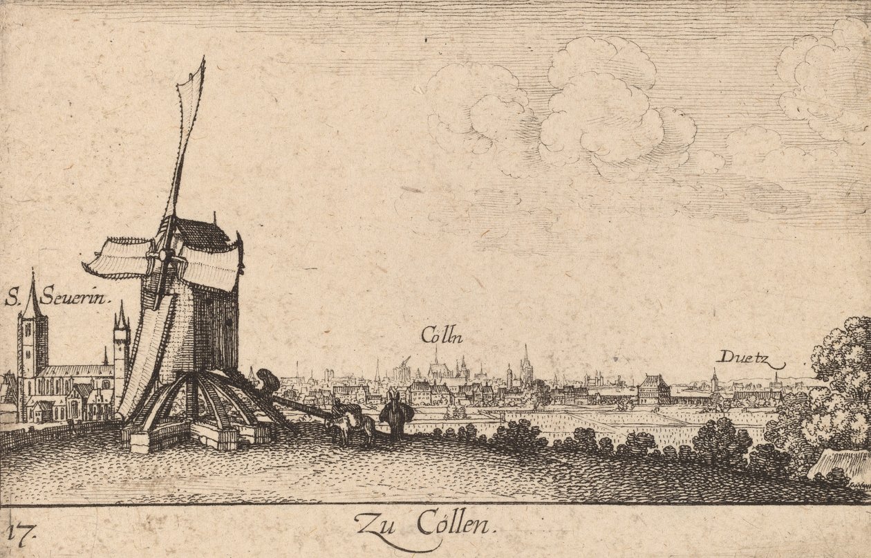 कोलोन, 1635। द्वारा Wenceslaus Hollar