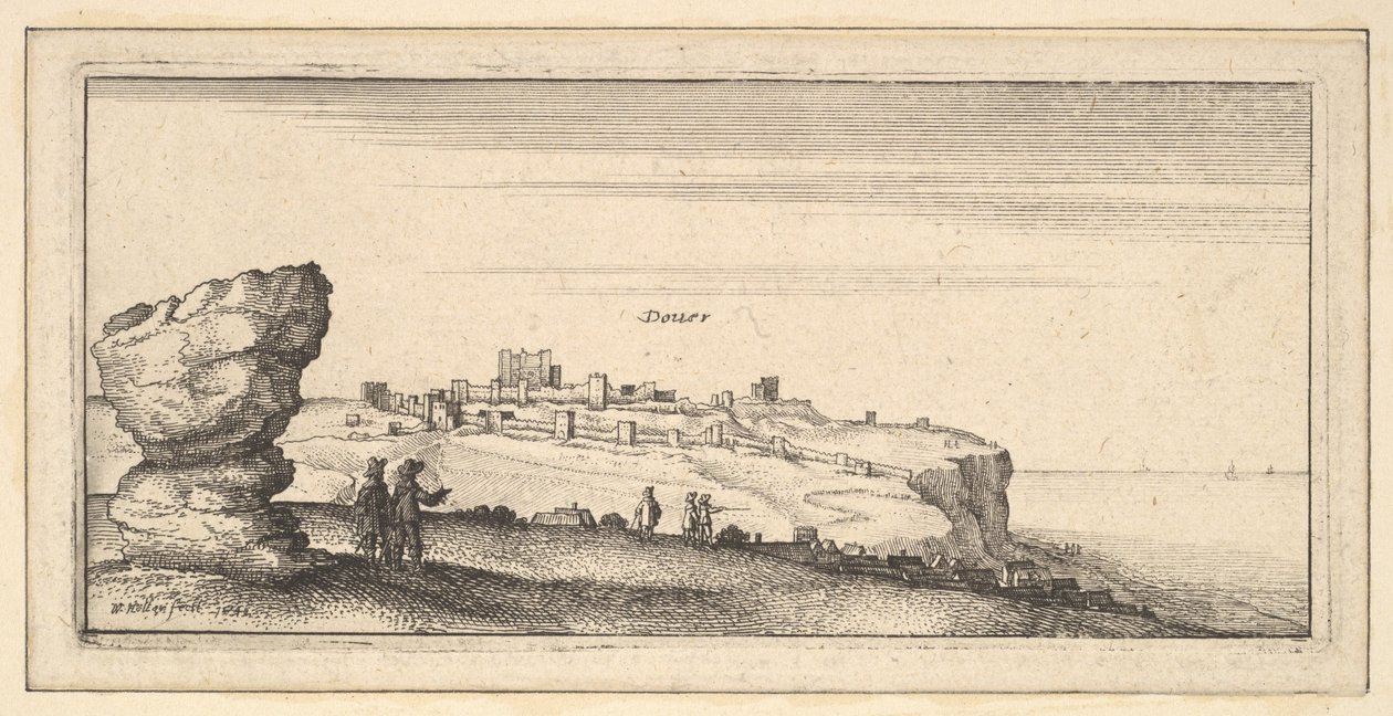 डावर डोवर, 1642। द्वारा Wenceslaus Hollar