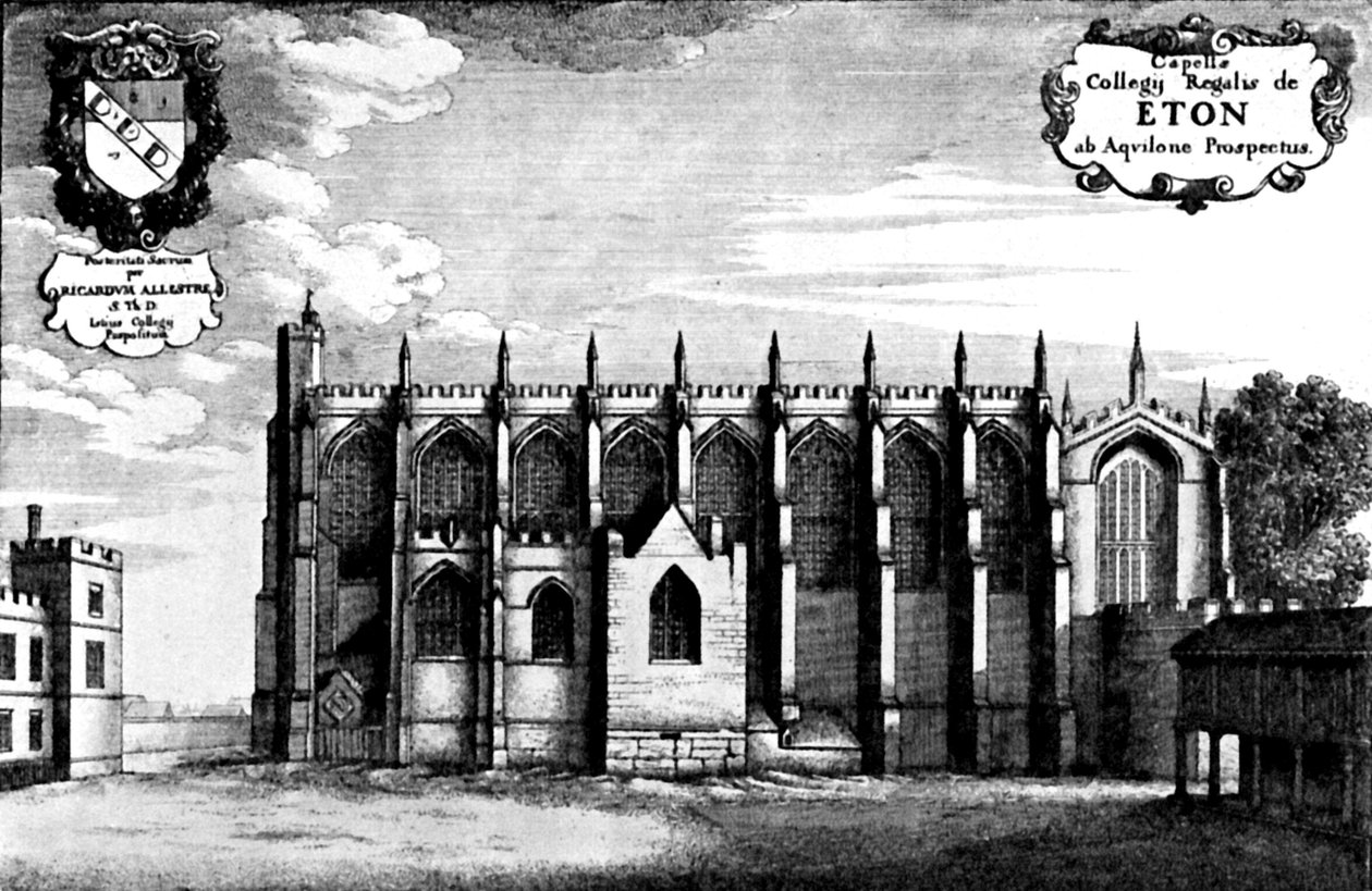 ईटन कॉलेज चैपल। द्वारा Wenceslaus Hollar