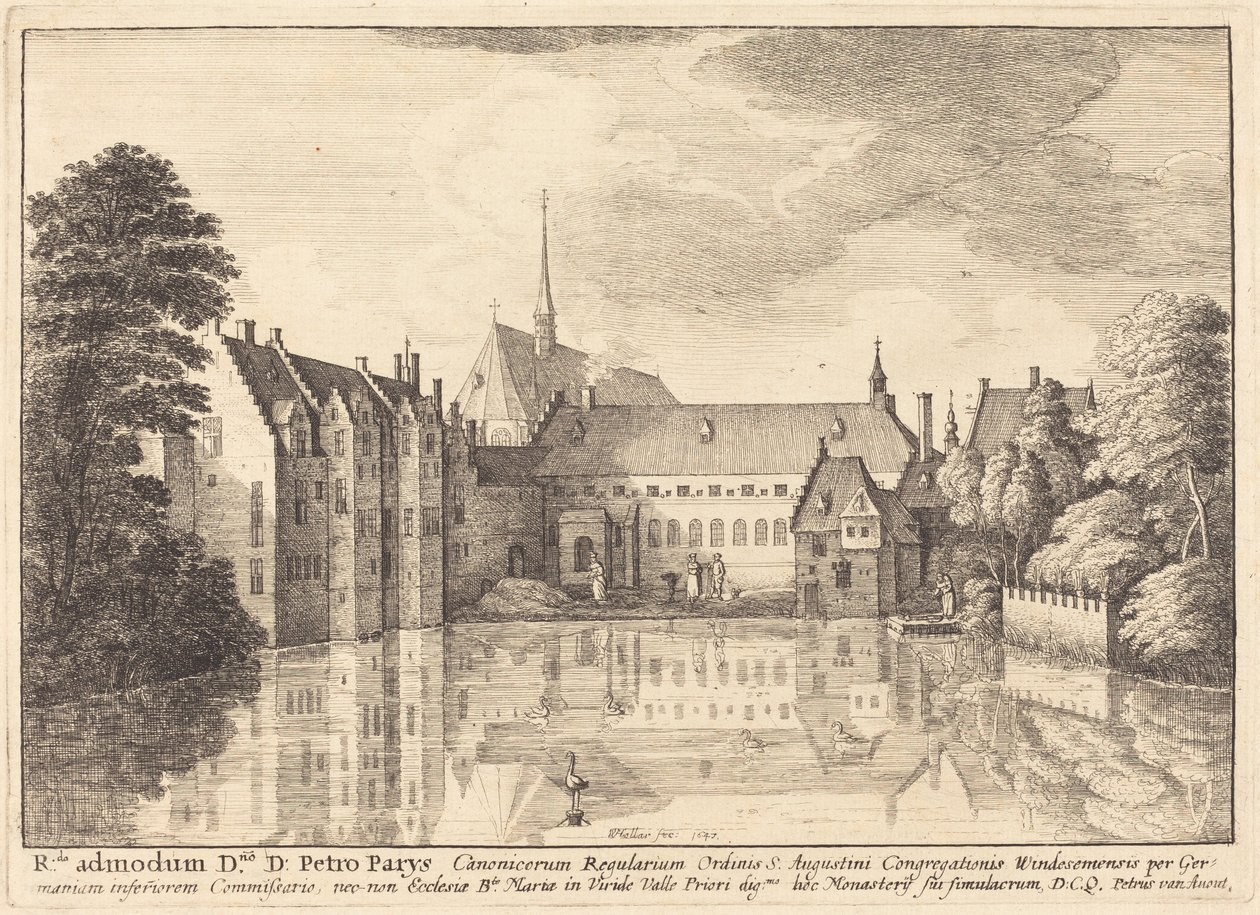 ग्रोएनेंडेल एबे द्वारा Wenceslaus Hollar