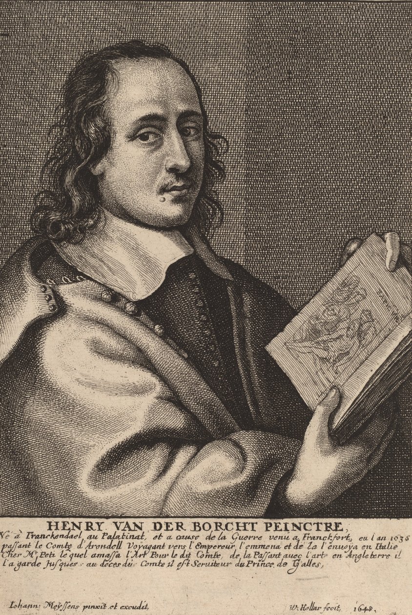 हेनरी वैन डेर बोरचट, पेंटर, 1648। द्वारा Wenceslaus Hollar