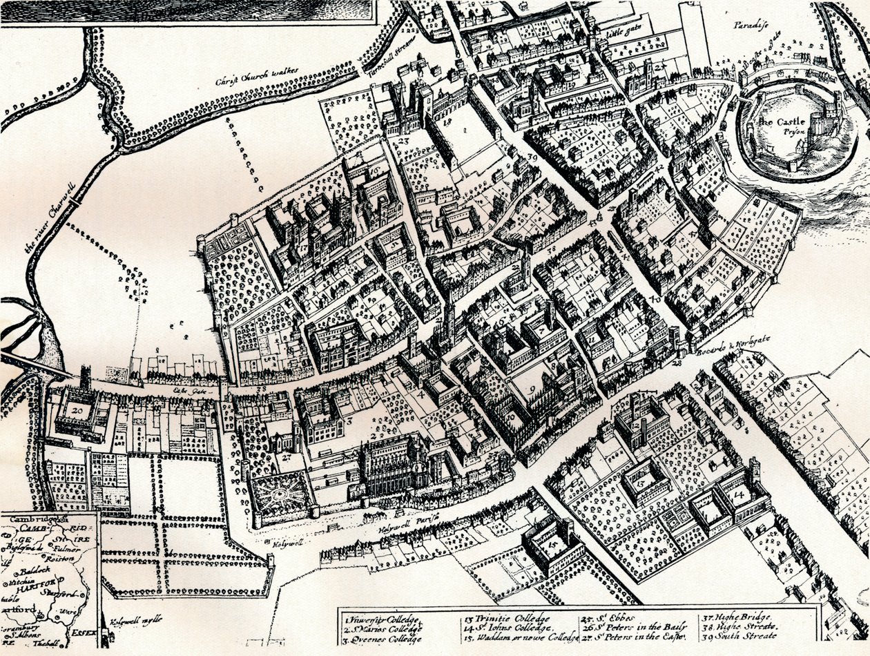 ऑक्सफोर्ड की होल्स योजना, c1643 द्वारा Wenceslaus Hollar