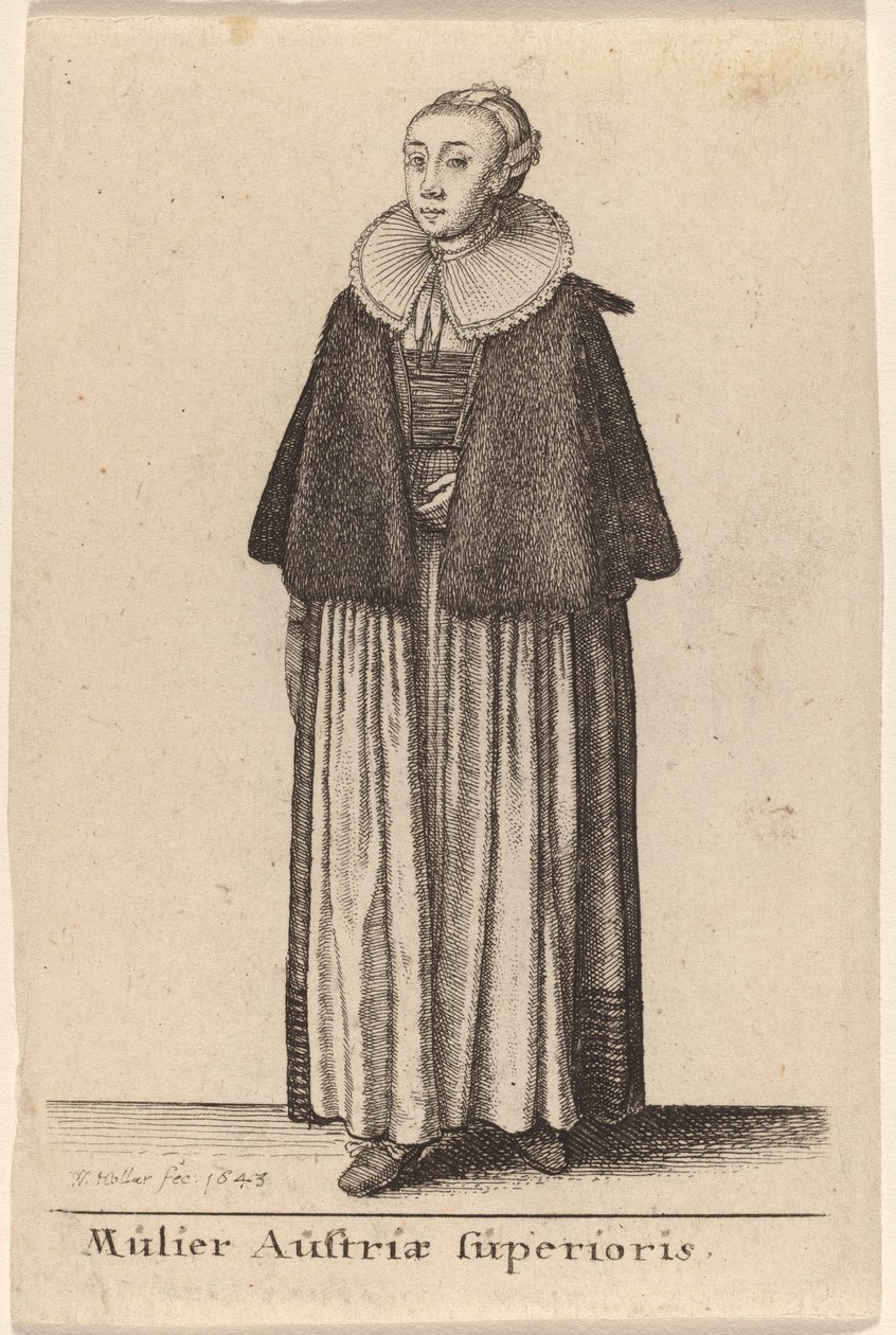 ऊपरी ऑस्ट्रिया की एक महिला द्वारा Wenceslaus Hollar