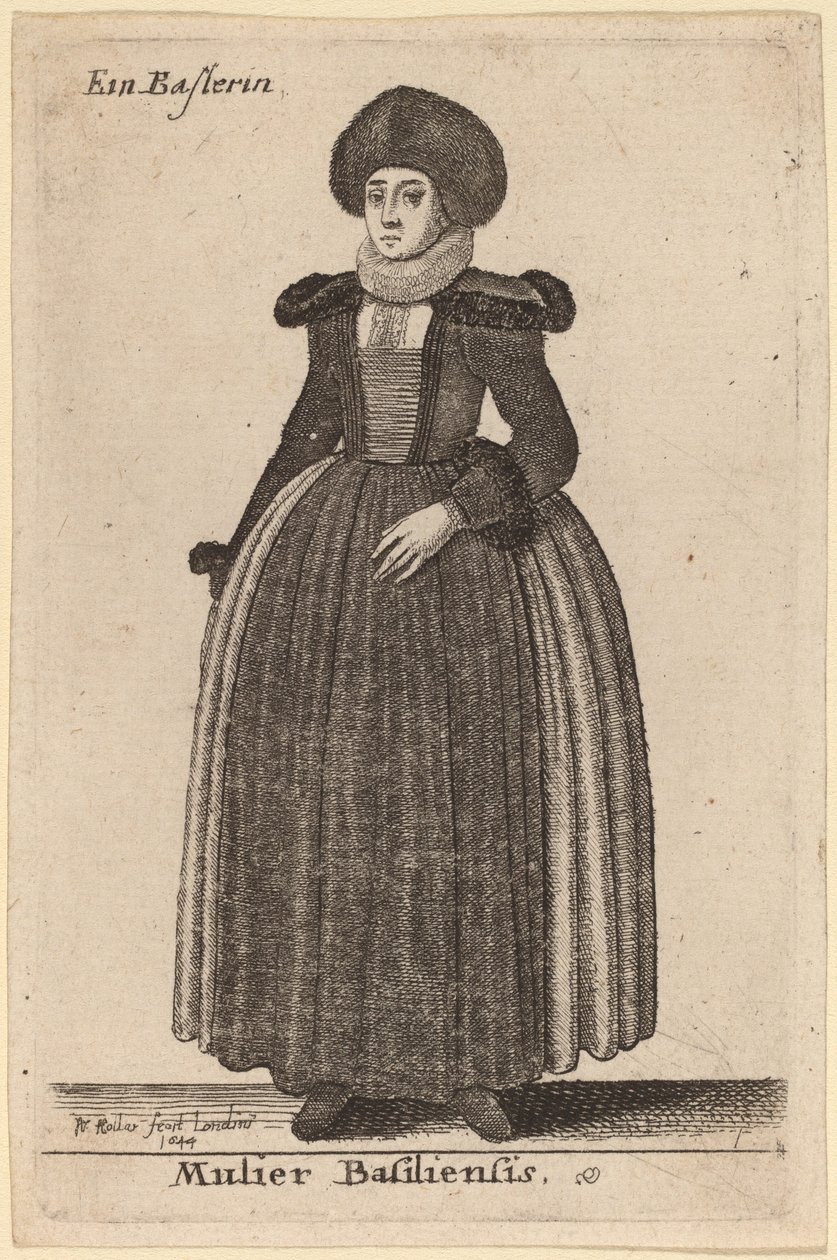 बेसल की एक महिला द्वारा Wenceslaus Hollar