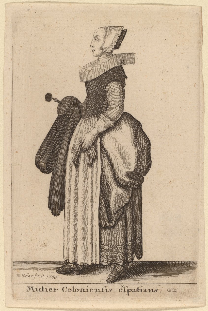 कॉलोनी प्रवासी महिला द्वारा Wenceslaus Hollar