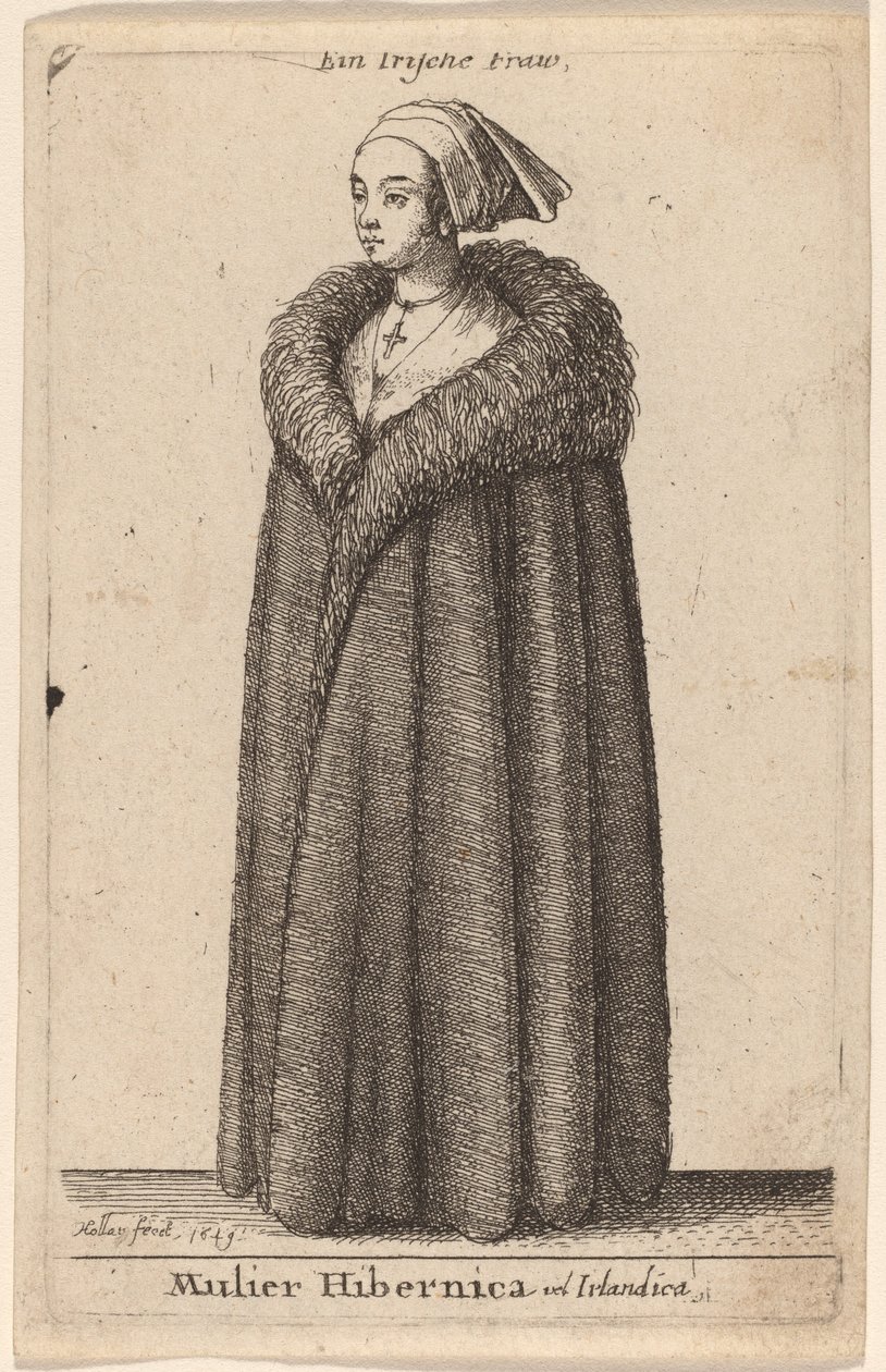 एक आयरिश महिला द्वारा Wenceslaus Hollar