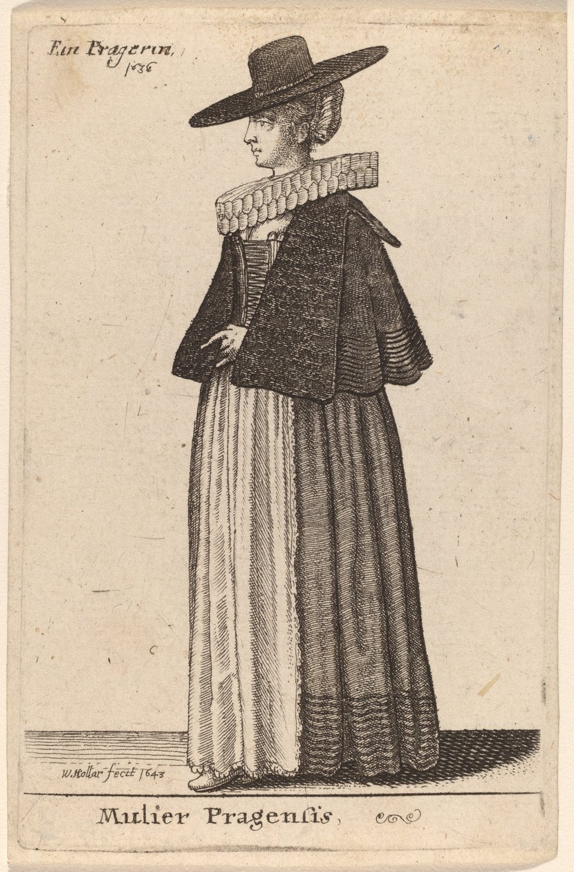 प्राग की महिला द्वारा Wenceslaus Hollar