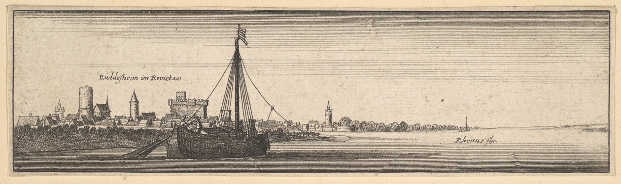 राइड्सहेम, 1642-44। द्वारा Wenceslaus Hollar