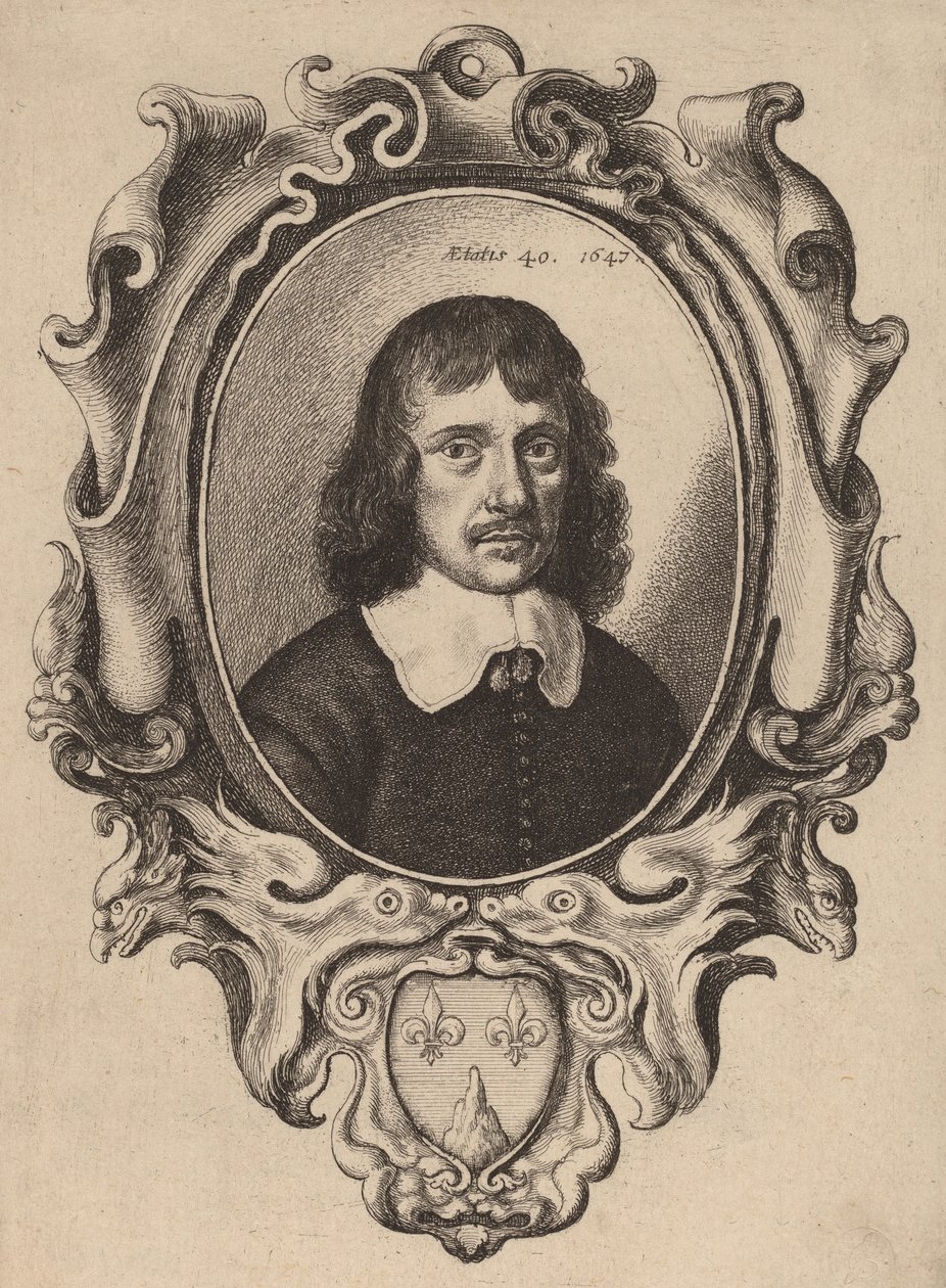 सेल्फ-पोर्ट्रेट, 1647। द्वारा Wenceslaus Hollar