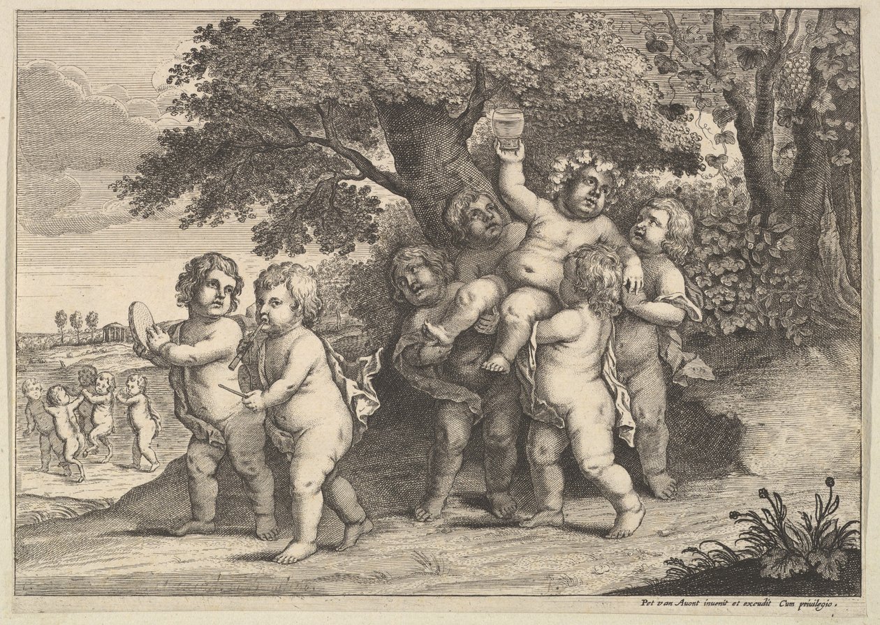 सेवन बॉयज, 1625-77। द्वारा Wenceslaus Hollar