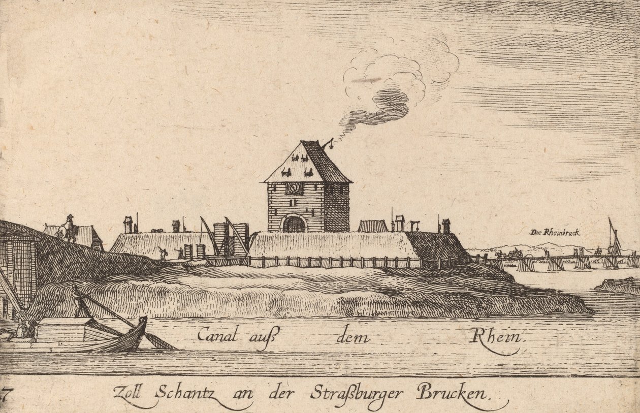 स्ट्रासबर्ग: द टोल हाउस, 1635। द्वारा Wenceslaus Hollar