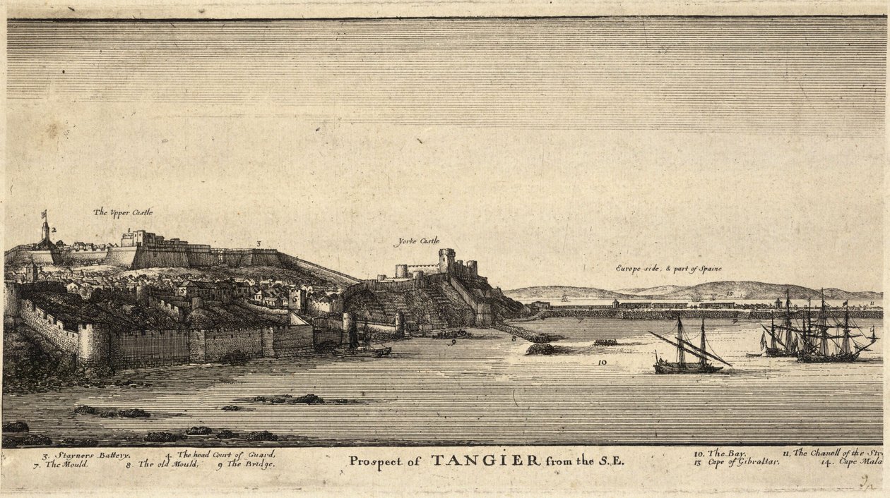 एसई से टैंजियर। राज्य 2 द्वारा Wenceslaus Hollar
