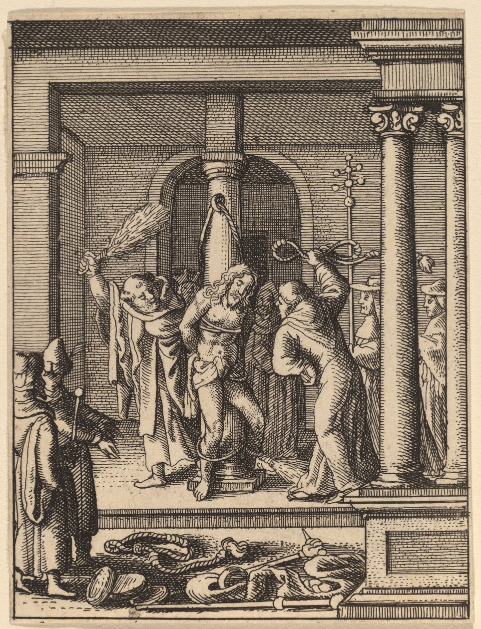 द कोड़े मारने की क्रिया द्वारा Wenceslaus Hollar