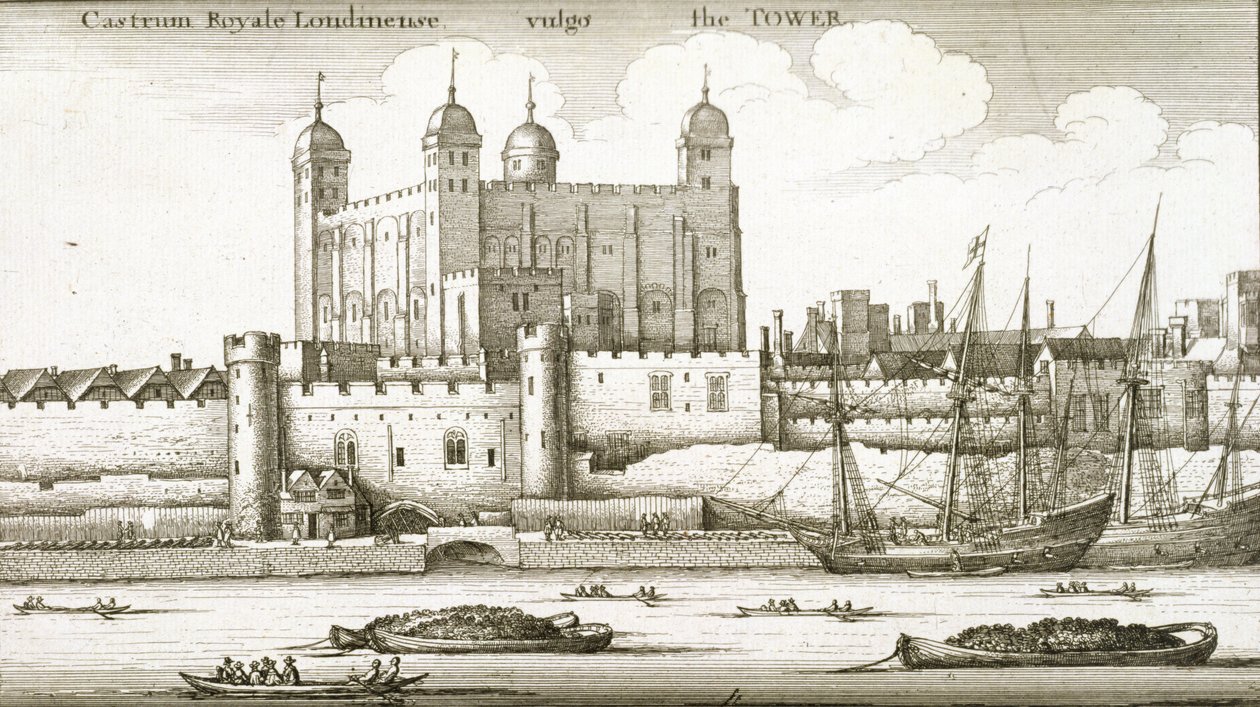 टॉवर ऑफ़ लंदन, 1647 द्वारा Wenceslaus Hollar