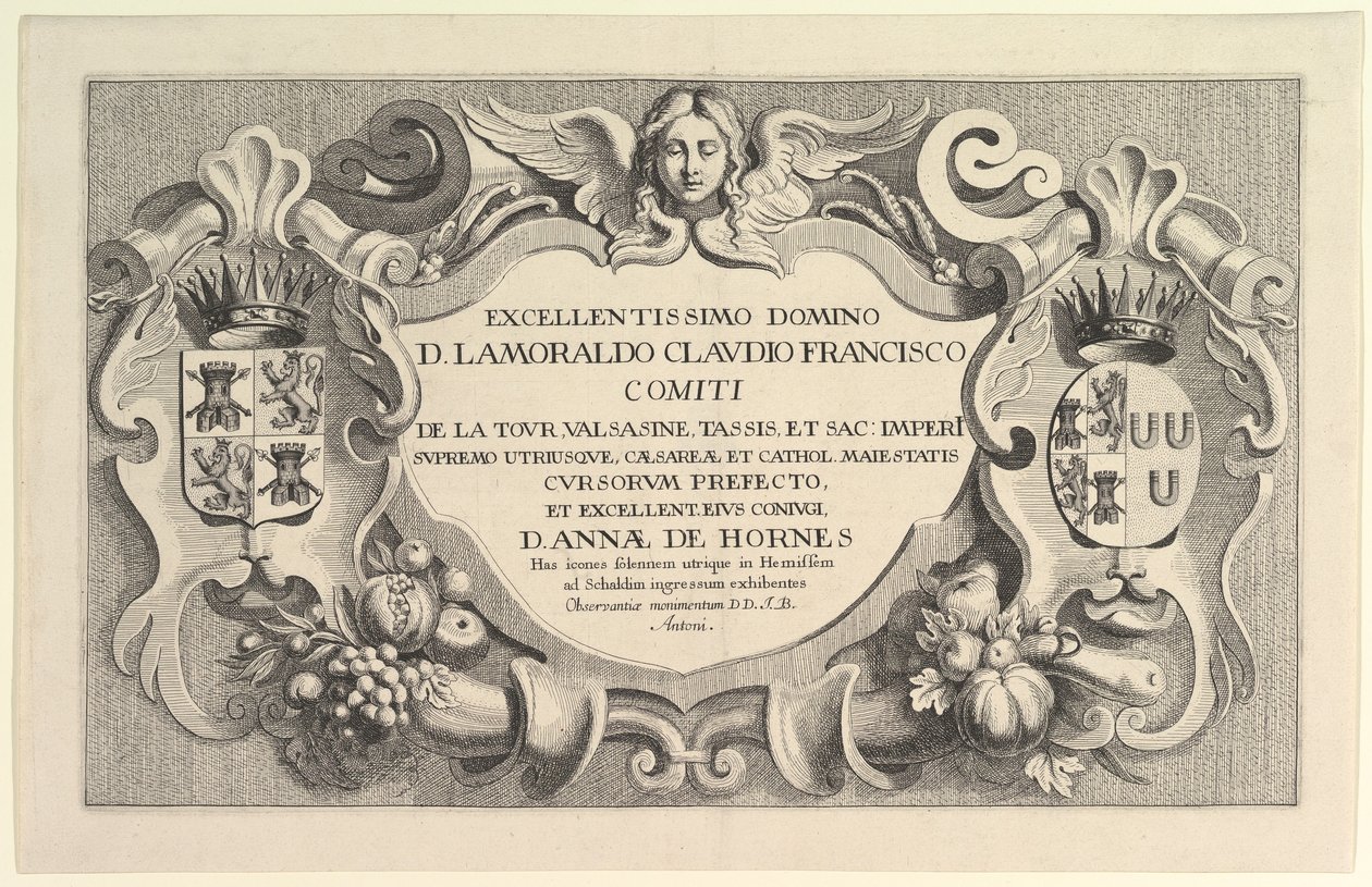हेमिसेम में प्रवेश का शीर्षक, 1625-77। द्वारा Wenceslaus Hollar