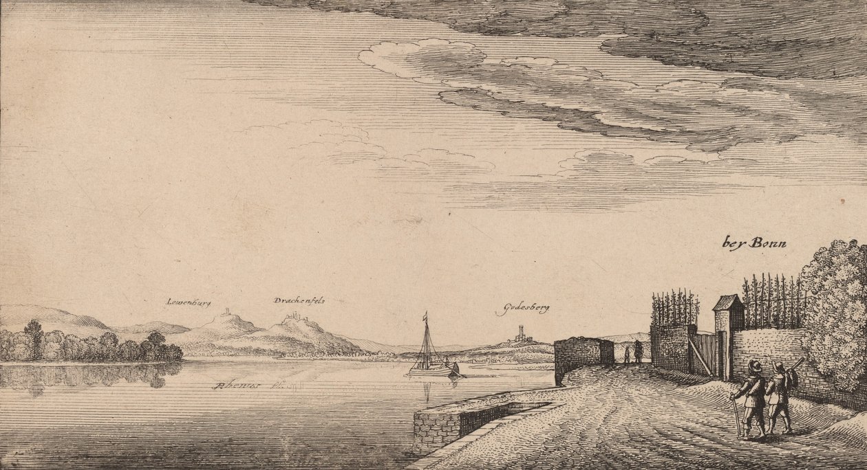 लेवेनबर्ग का दृश्य। द्वारा Wenceslaus Hollar