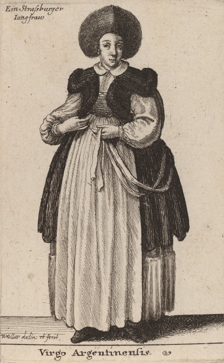 अर्जेंटीना कुंवारी। द्वारा Wenceslaus Hollar