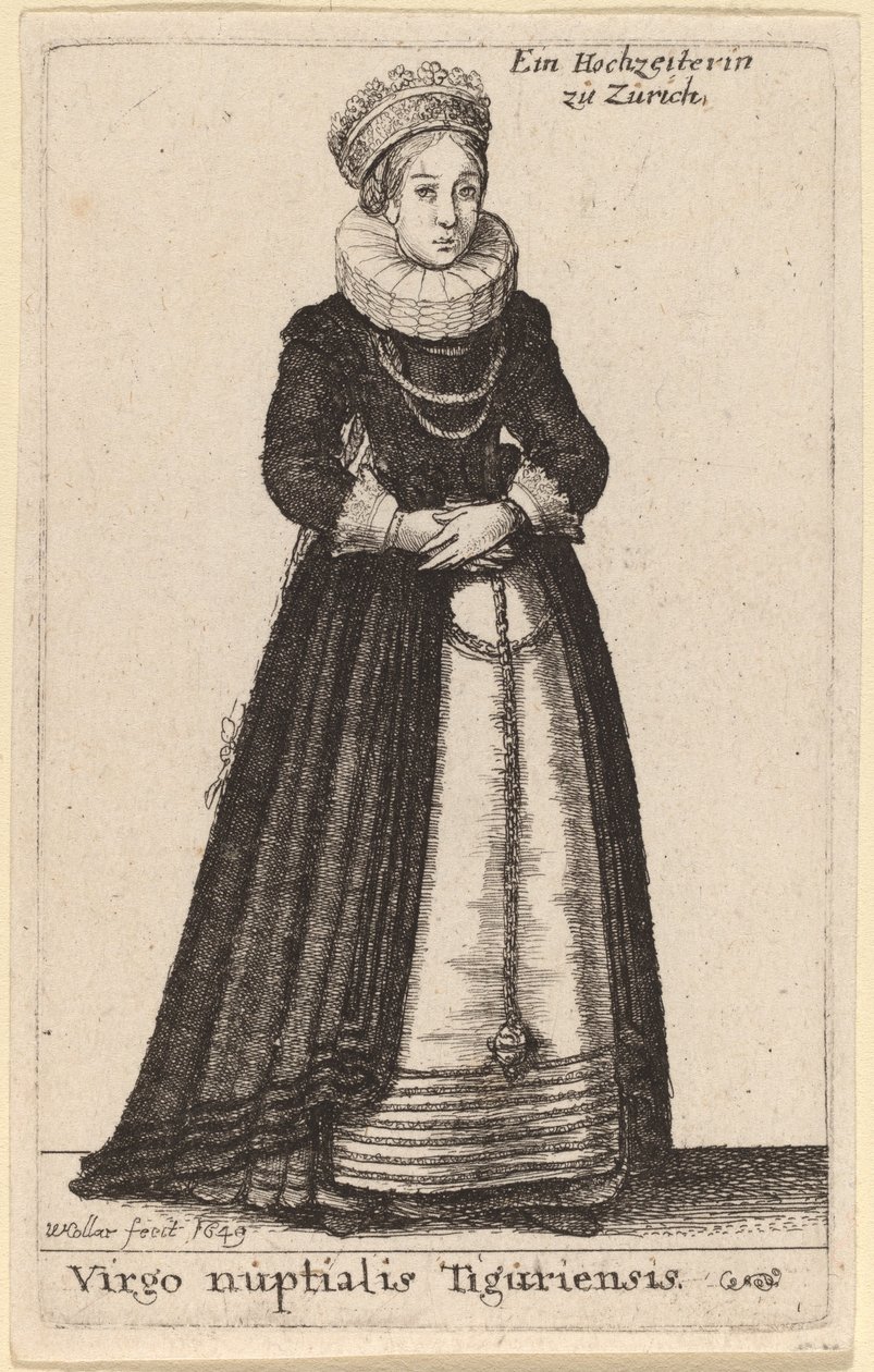 तिगुरी की वैवाहिक कुँवारी द्वारा Wenceslaus Hollar