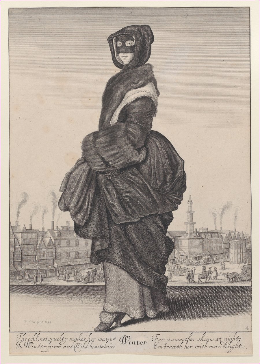 सर्दी, मौसम से, 1643-44।, 1643-44। द्वारा Wenceslaus Hollar