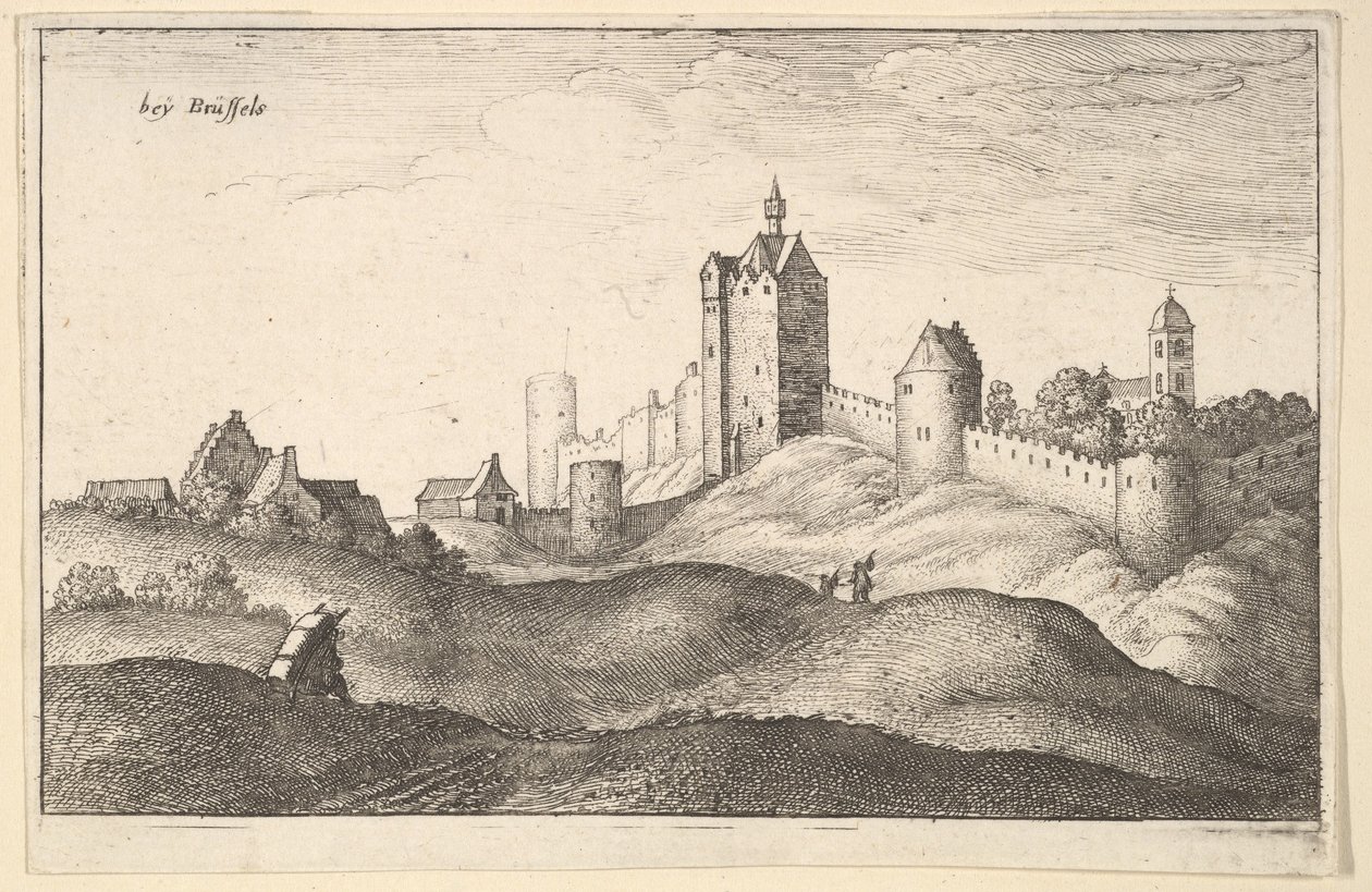 be ब्रसेल्स ब्रुसेल्स, ca.1643। द्वारा Wenceslaus Hollar