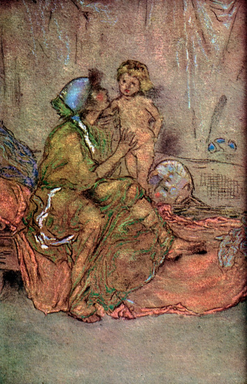 मदर एंड चाइल्ड, 1925। द्वारा Whistler