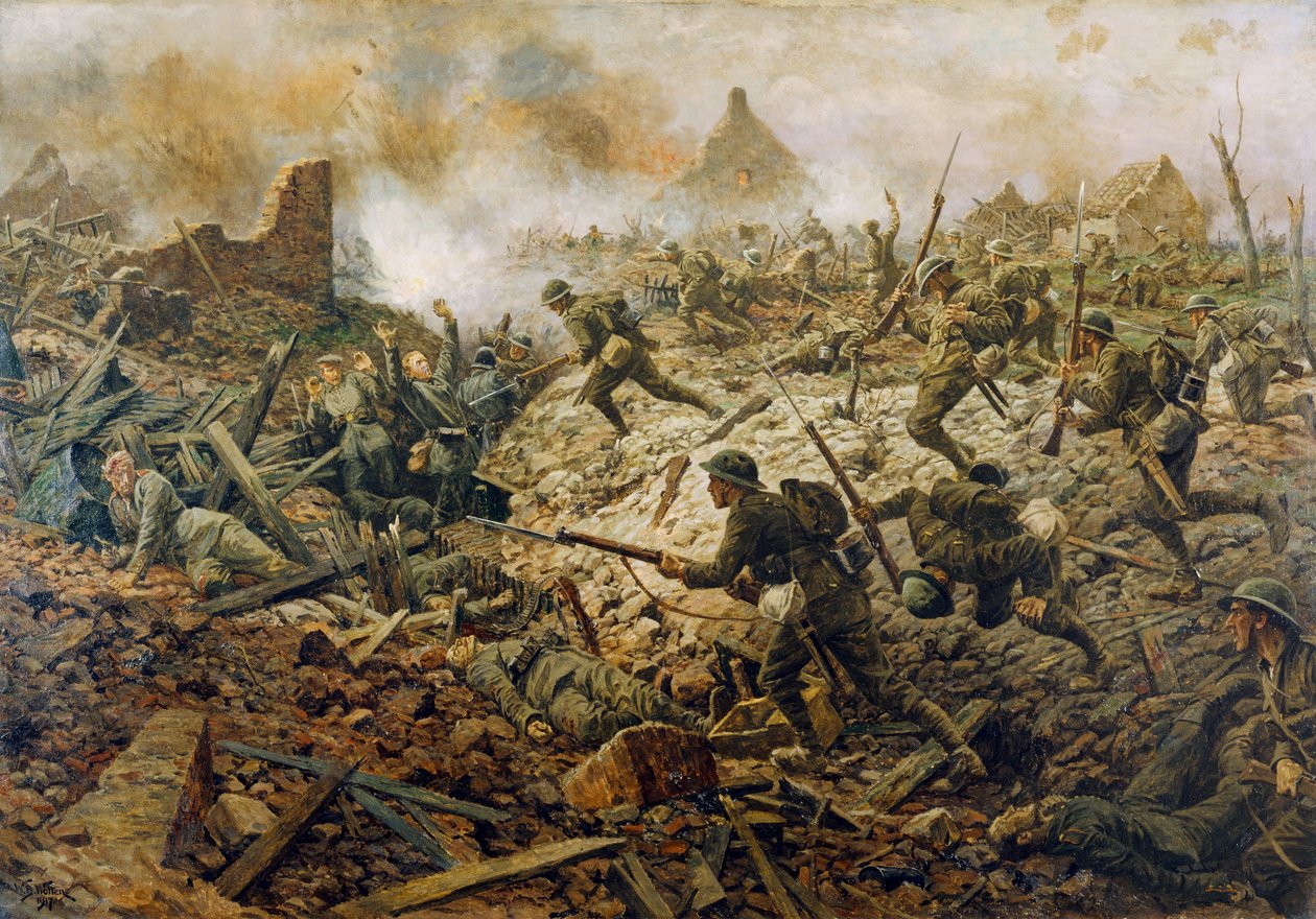 23 जुलाई 1916, 1917 को पोज़िएर्स में प्रादेशिक पत्रिका द्वारा विलियम बार्न्स ऊन
