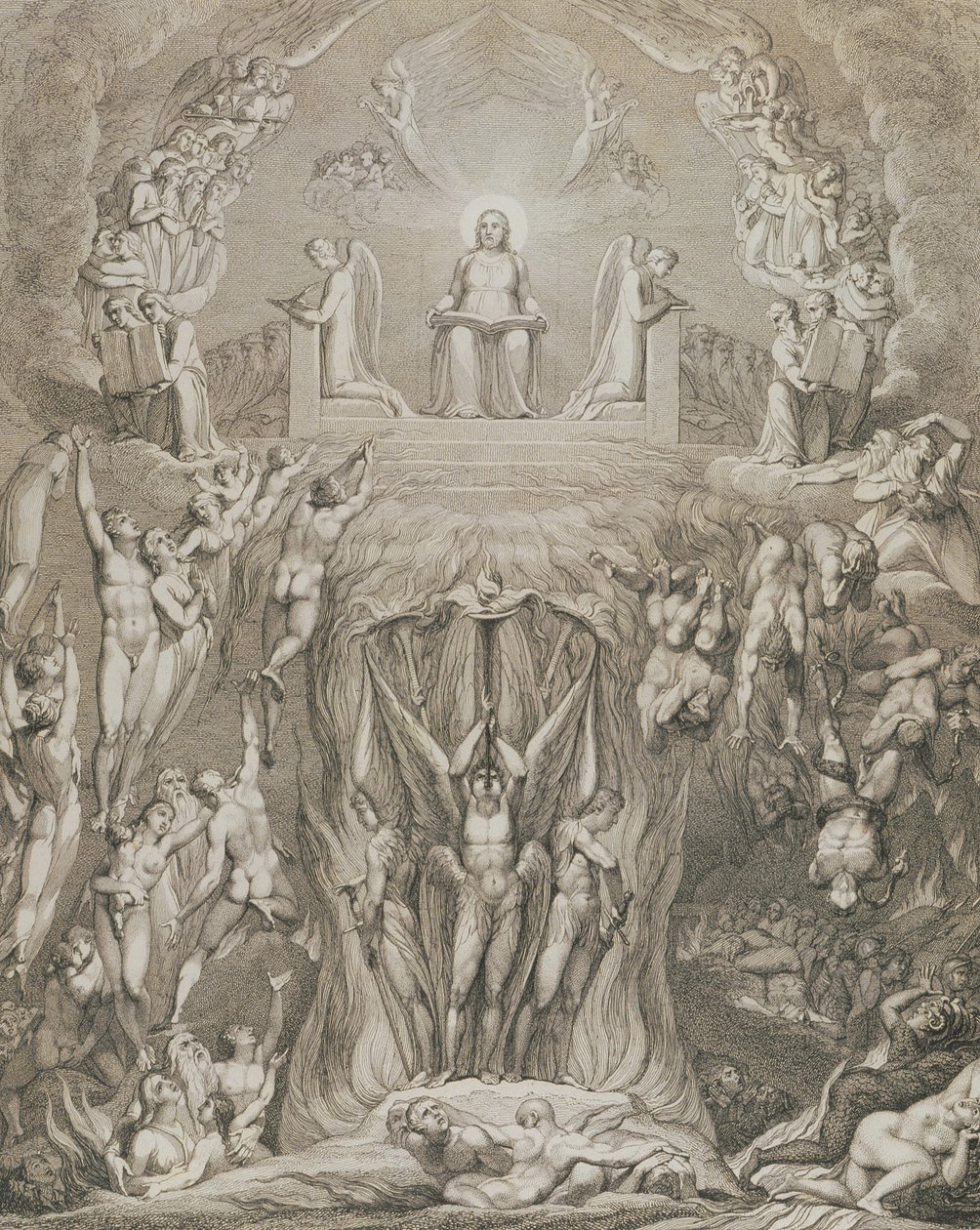 विलियम ब्लेक (1757-1827) द्वारा &39;द ग्रेव, ए पोम&39; से जजमेंट का दिन, pl.9, लुइगी शियावोनेटी (1765-1810), 1808 द्वारा उकेरा गया द्वारा विलियम ब्लेक