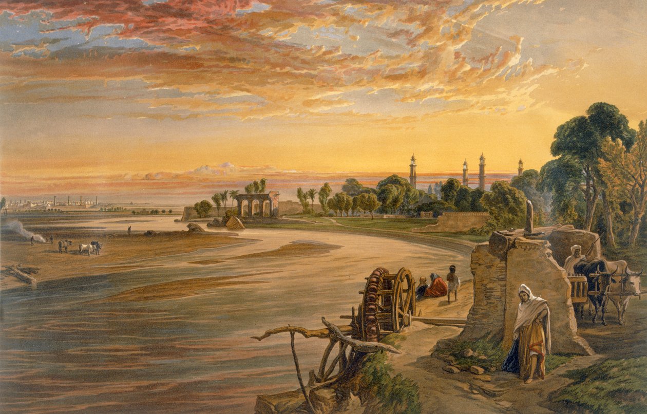 &39;भारत प्राचीन और आधुनिक&39;, 1867 से रवी नदी द्वारा विलियम क्रीमिया सिम्पसन