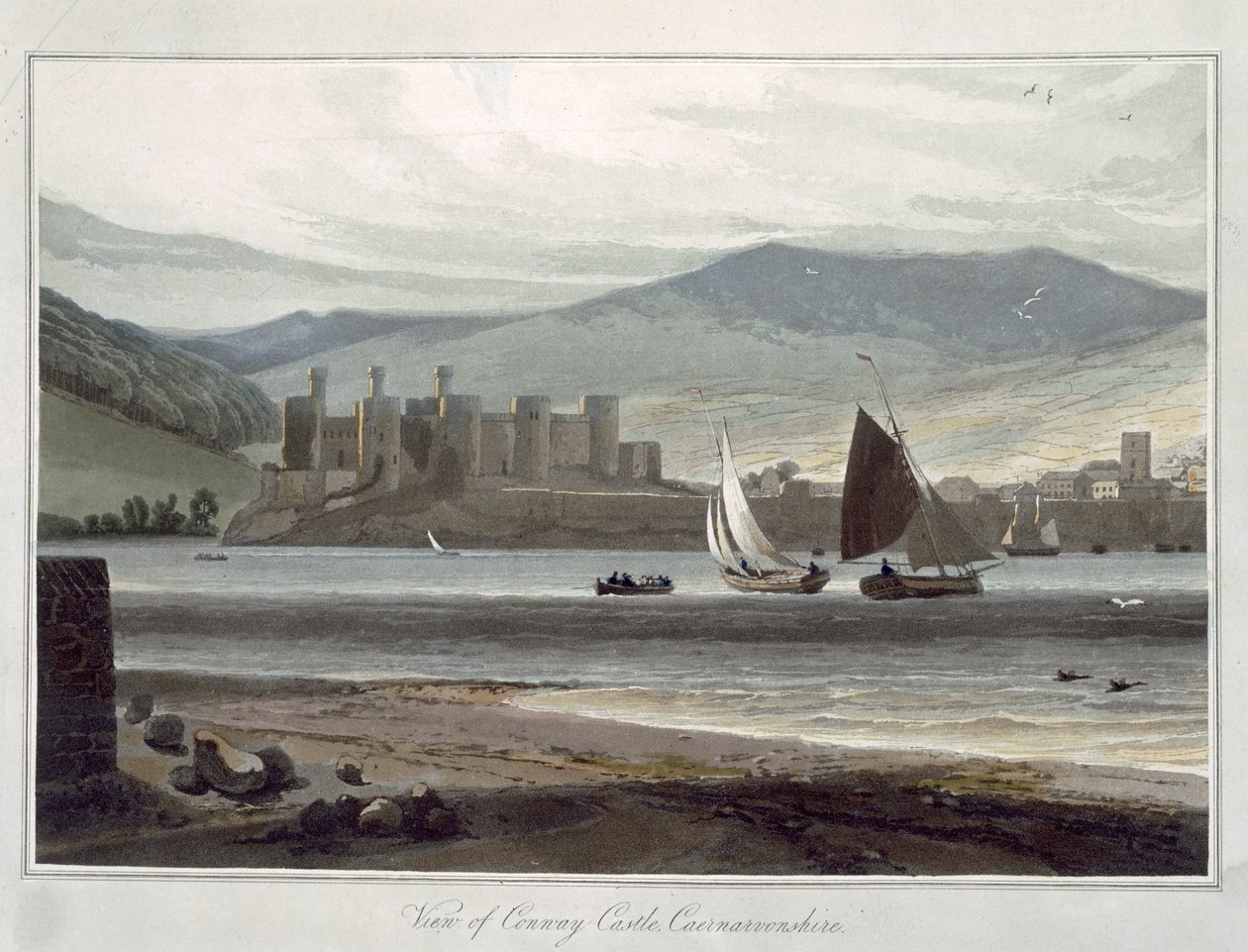 &39;ए वॉयज अराउंड द ग्रेट ब्रिटेन अंडर द इयर्स 1814 और 1825&39; के बीच किल्मार्टिन, लोच क्रैनन, अर्गिल के पास रसेला, 1817 (एक्वाटिंट) प्रकाशित द्वारा विलियम डेनियल