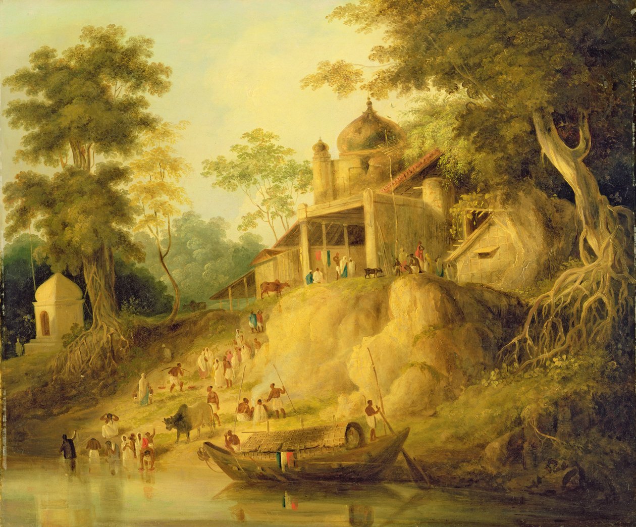 गंगा के तट, c.1820-30 द्वारा विलियम डेनियल