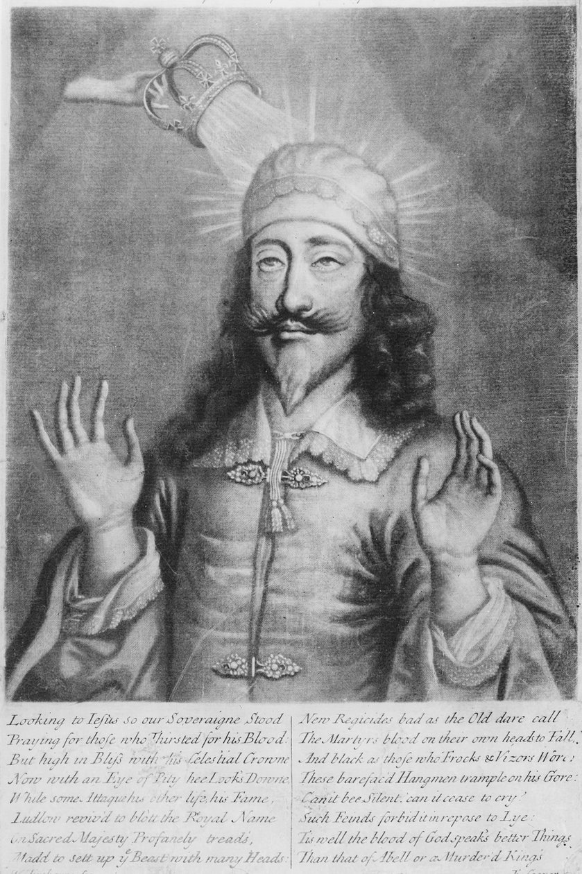 "अविनाशी रूप में Destructible, चार्ल्स 1 (1600-1649), के लिए क़सीदा ई कूपर ने उत्कीर्ण द्वारा विलियम फेथोर्न