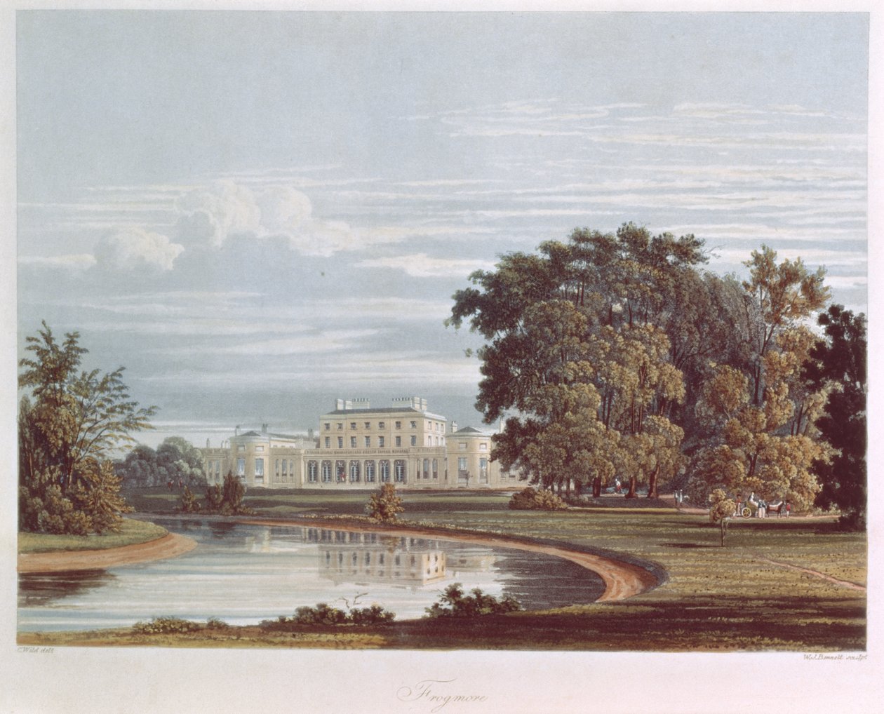 फ्रॉगमोर, विंडस से पाइनेस रॉयल रेजिडेंस, 1818 (एक्वाटिंट) द्वारा विलियम हेनरी Pyne
