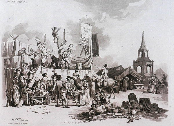 जे। हिल, c.1806 द्वारा उत्कीर्ण, माइक्रोकैम, Vol.II से देश मेला द्वारा Pyne के बाद विलियम हेनरी