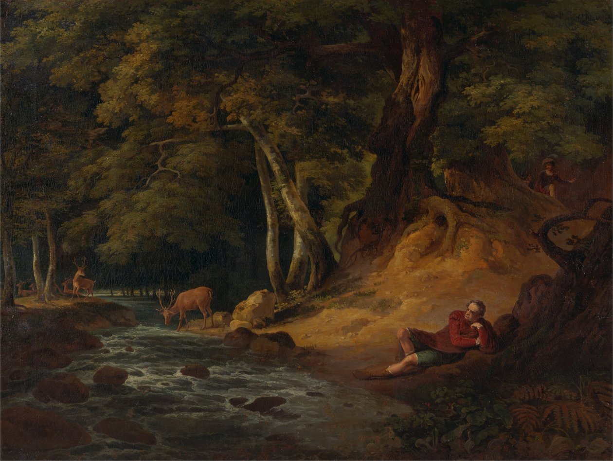 जैक्स एंड द वाउंडड स्टैग: ऐज़ यू लाइक इट, एक्ट II, सीन I द्वारा विलियम होजेस