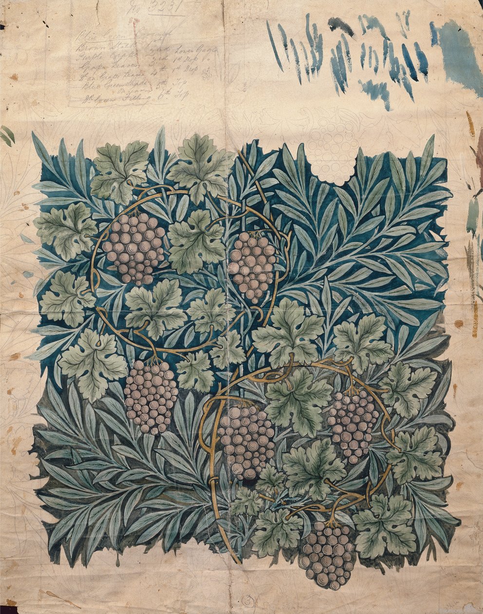 &39;बेल&39; वॉलपेपर के लिए डिज़ाइन, c.1872 द्वारा विलियम मॉरिस