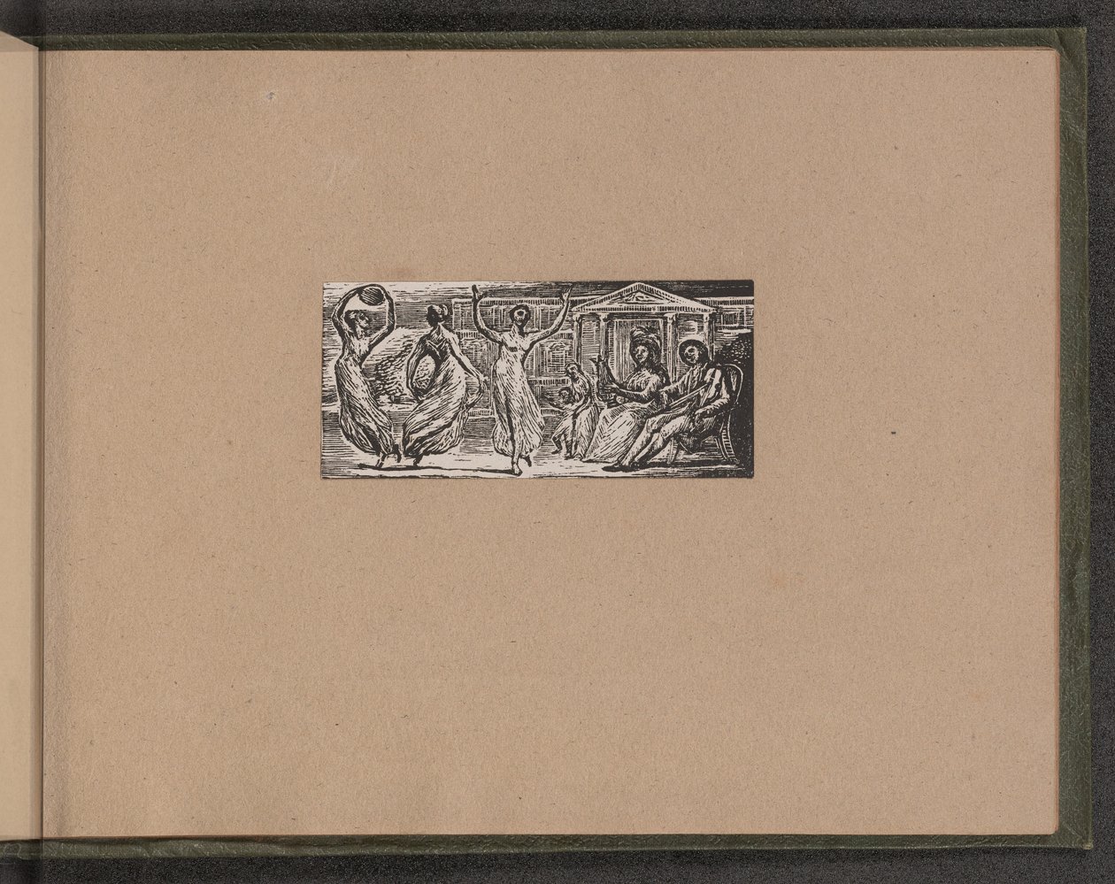 मेनलकास वाचिंग वीमेन डांस, 1821। द्वारा विलियम ब्लेक