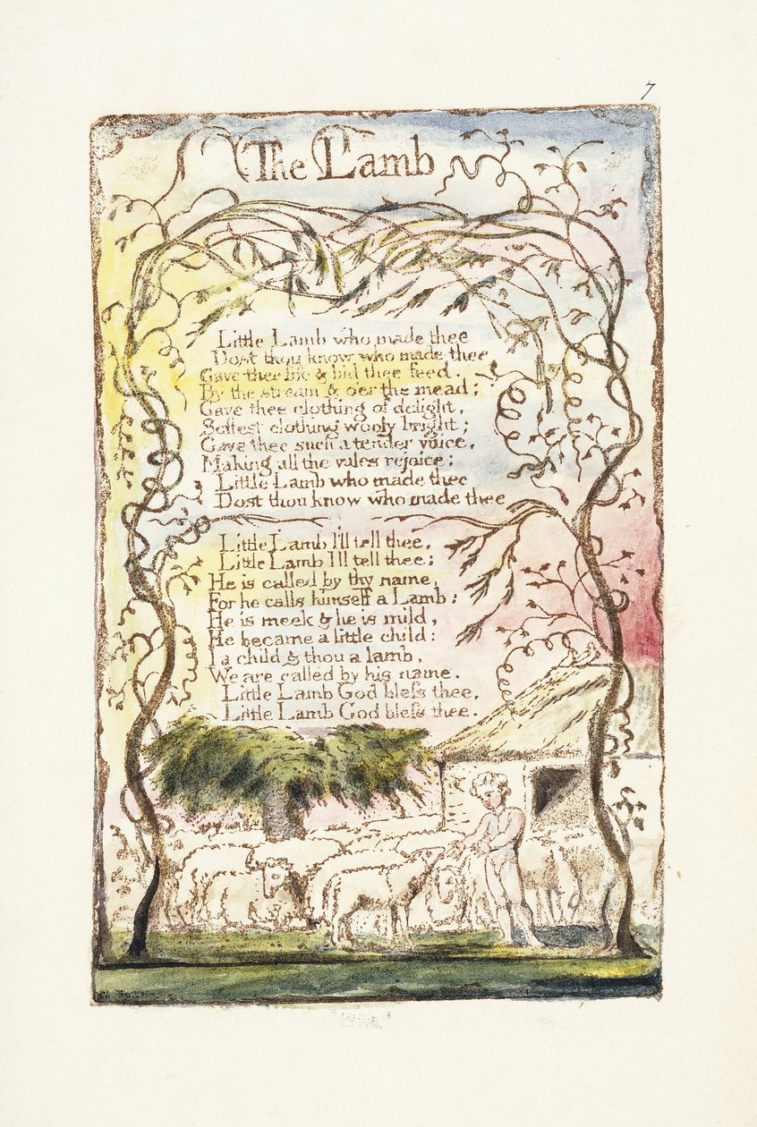 मेमने, 1789 द्वारा विलियम ब्लेक
