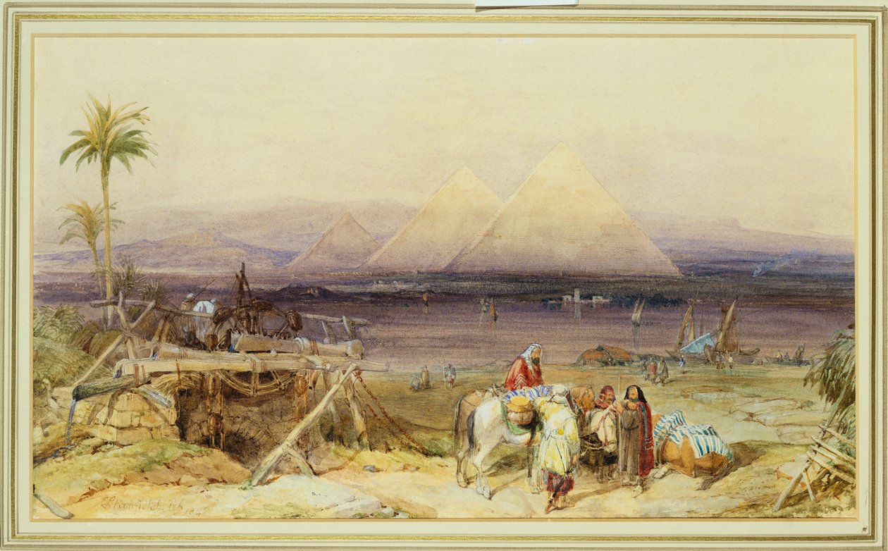 नील नदी, मिस्र पर, 1846 द्वारा क्लार्कसन फ्रेडरिक स्टैनफील्ड