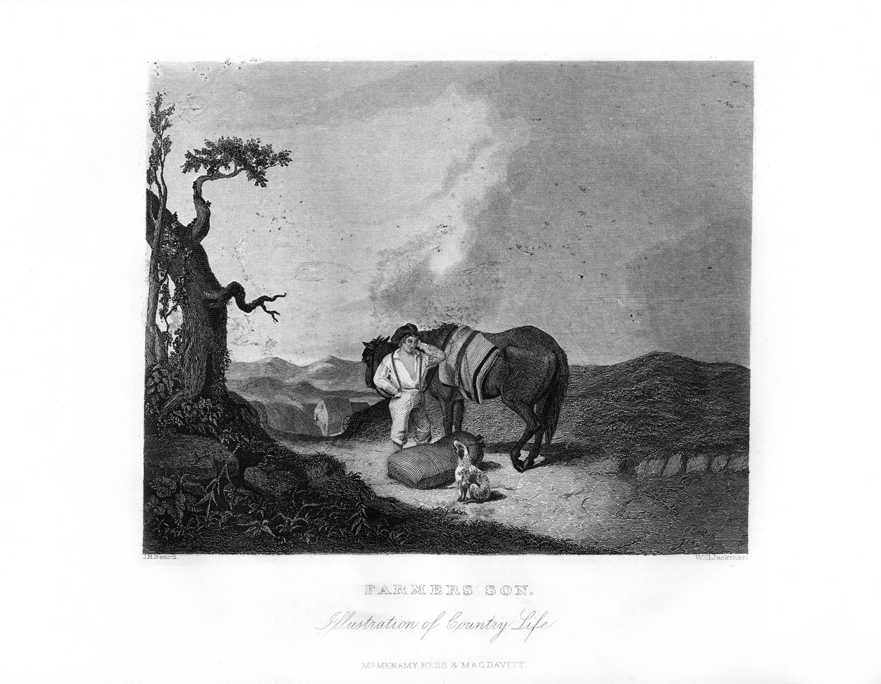 किसान का बेटा, c1872। द्वारा विलियम जी जैकमैन