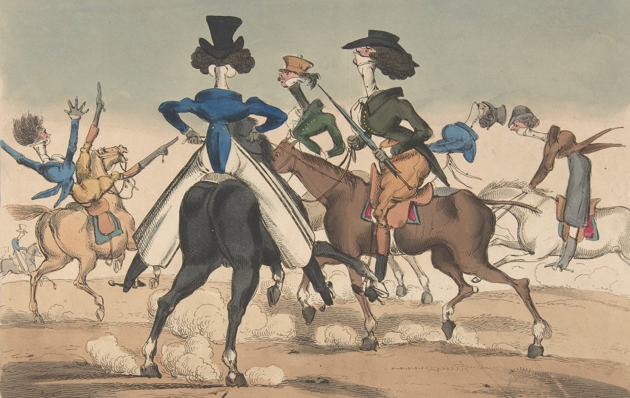 21 जनवरी, 1819 को रोटेन रो में डांडीज़। द्वारा विलियम हीथ