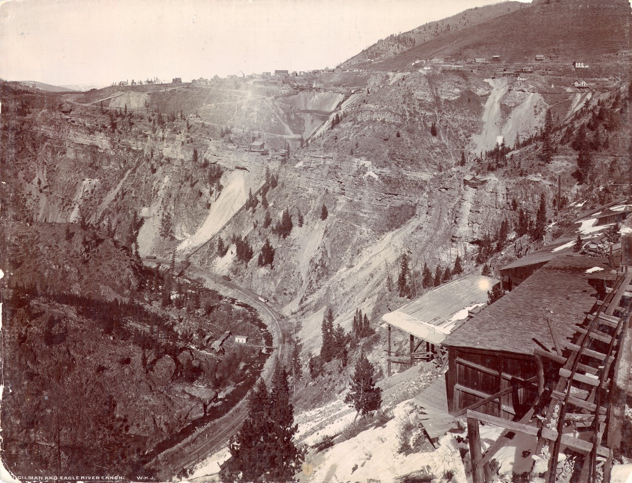 गिलमैन और ईगल नदी घाटी, c.1880-90 द्वारा विलियम हेनरी जैक्सन
