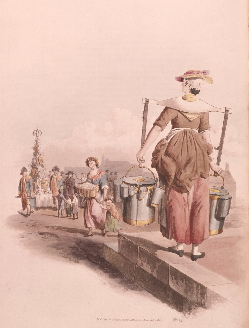मिल्कमेड, 1808 द्वारा विलियम हेनरी Pyne