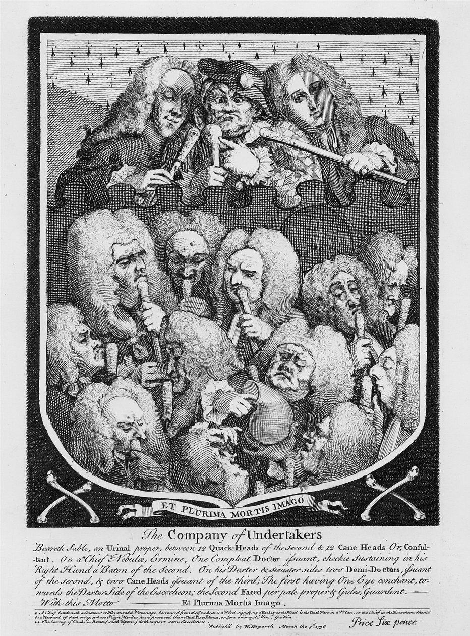 चिकित्सकों का एक परामर्श, 1736 द्वारा विलियम होगार्थ