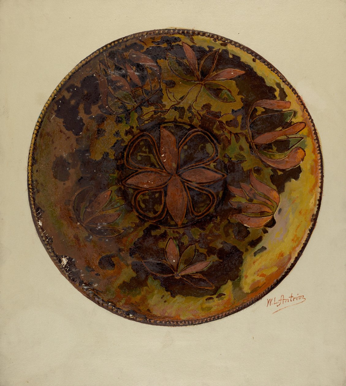 पा. जर्मन प्लेट, सी. 1937. द्वारा विलियम एल एंट्रीम