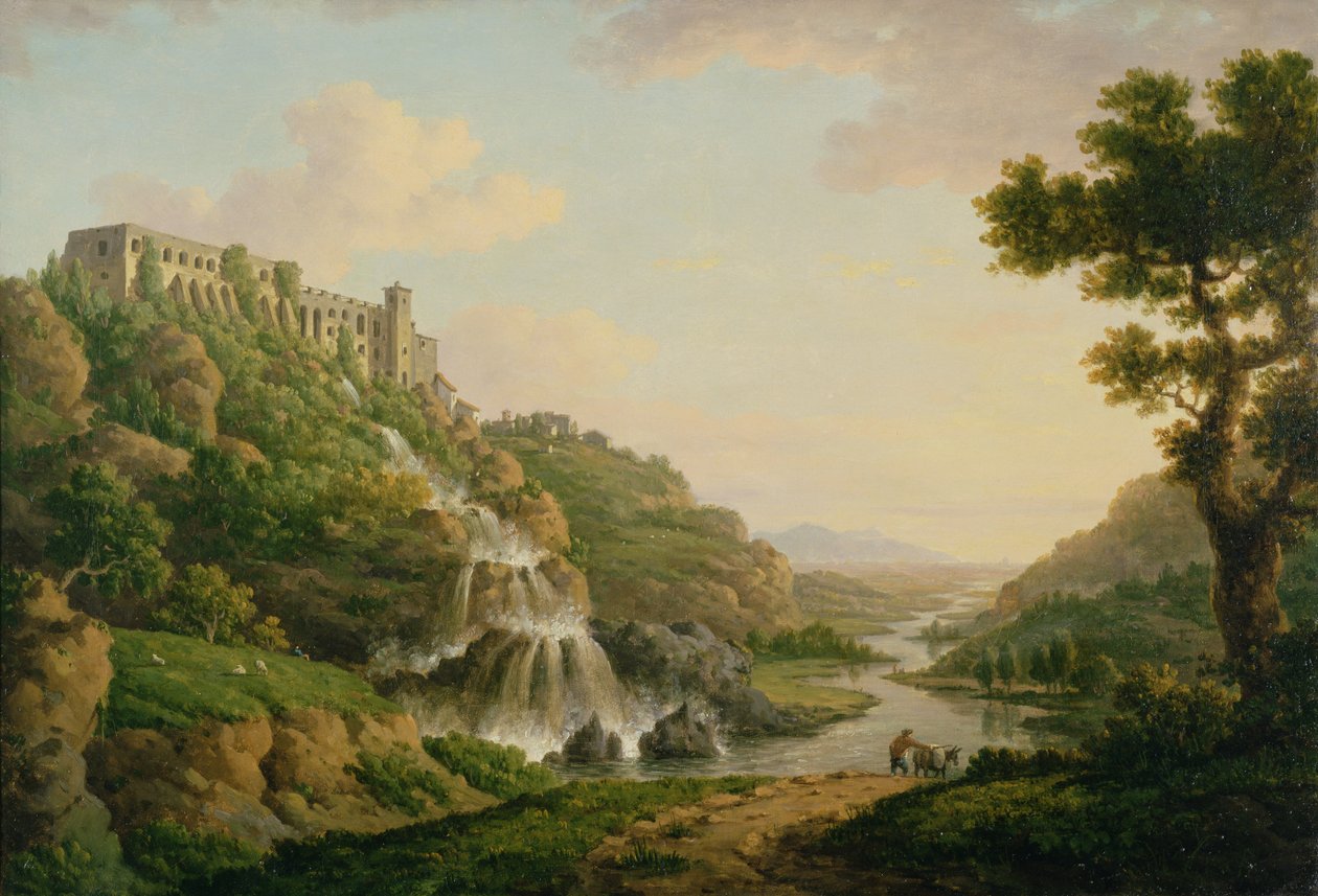 Maecenas Tivoli का विला, c.1770 (जल रंग) द्वारा विलियम मार्लो