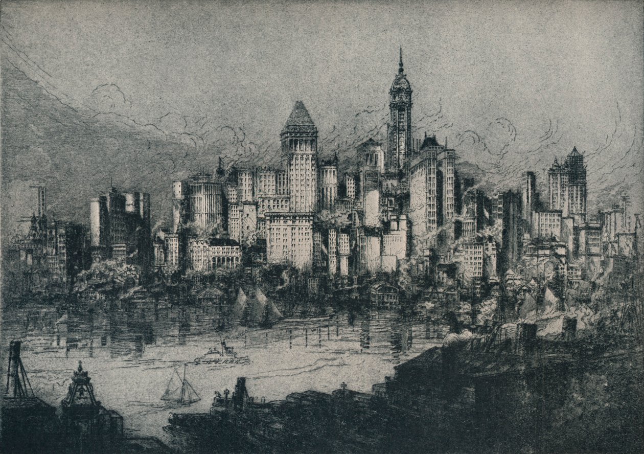 न्यू यॉर्क ब्रुकलिन से, c1913 द्वारा विलियम मॉन्क