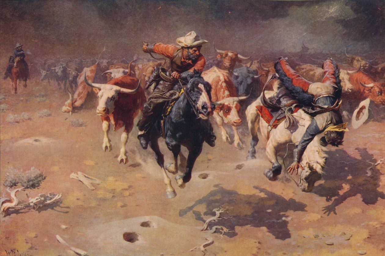 भगदड़, c1912, c1915 द्वारा विलियम रॉबिन्सन ले