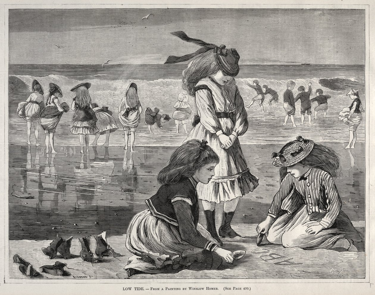 लो टाइड, 1870। द्वारा विंसलो होमर