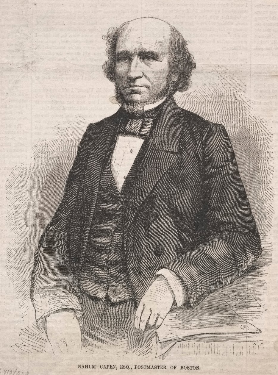 नहूम कैपेन, एस्क।, बोस्टन के पोस्टमास्टर, 1859। द्वारा विंसलो होमर