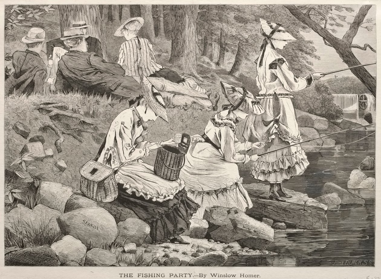 फिशिंग पार्टी, 1869। द्वारा विंसलो होमर